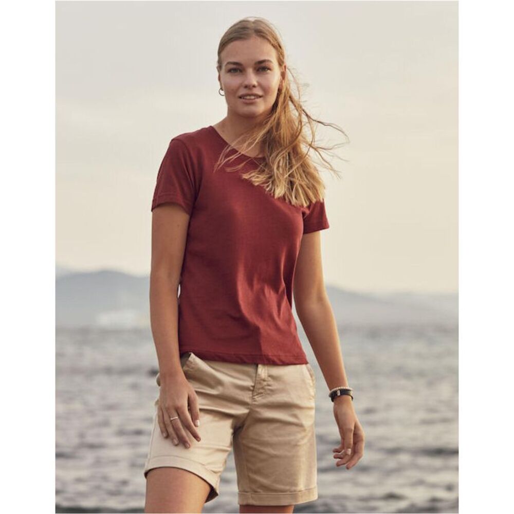 Clique Womens/Ladies Plain T-Shirt / Candy Pink